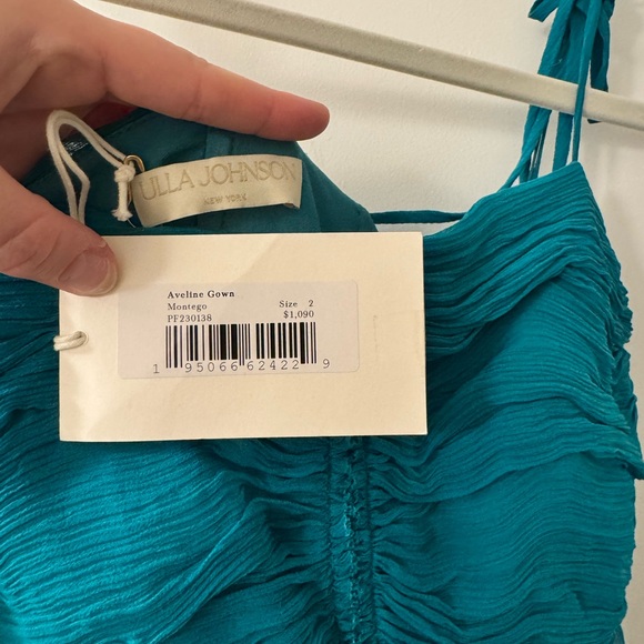 Ulla Johnson Teal Layered Maxi Dress - Picture 6 of 6